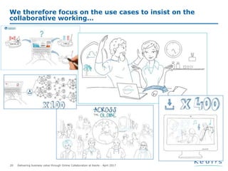 Delivering business value through Online Collaboration at Keolis - April 201720
We therefore focus on the use cases to insist on the
collaborative working…
 