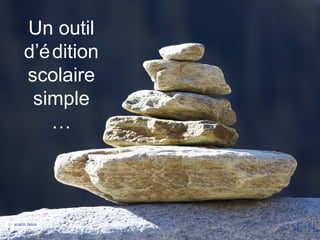 Un outil
d’é dition
scolaire
simple
…

 
