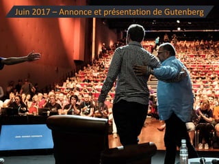 Juin 2017 – Annonce et présentation de Gutenberg
 