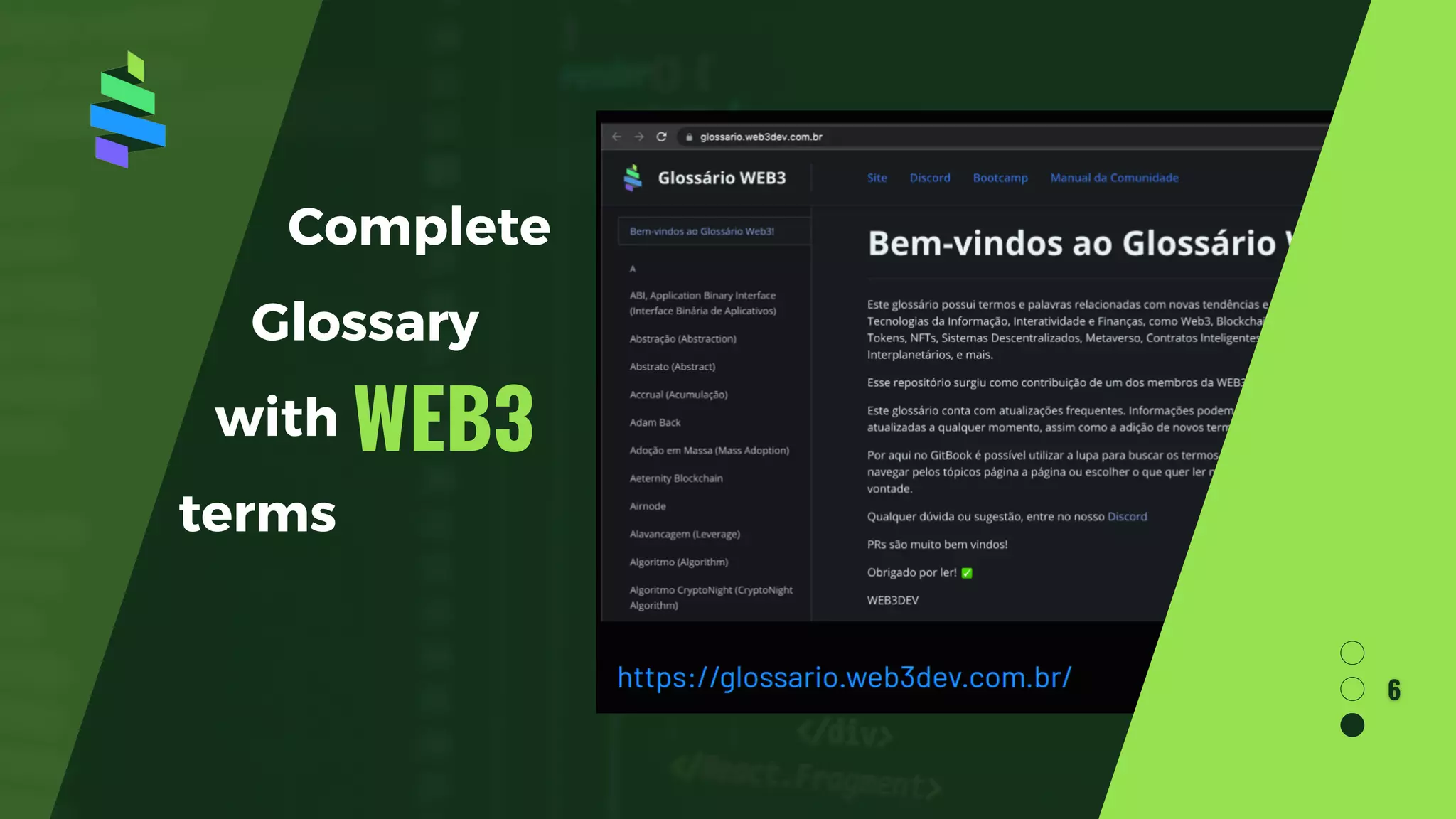 Complete
Glossary
with
terms
WEB3
 