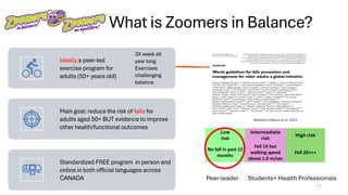 Zoomers in Balance Community Exercises Saving Money by Falling Less ...