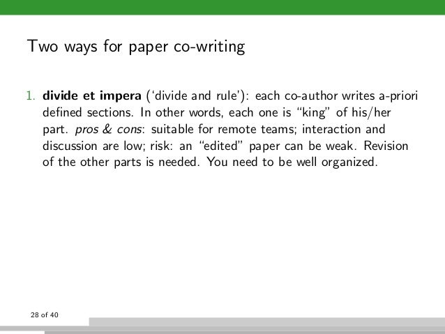 How to write an interdisciplinary paper