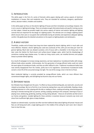 Lighting in and around the Home | PDF