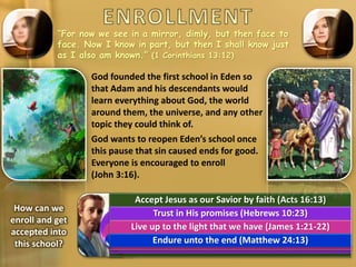 THE SABBATH SCHOOL - 4th QUARTER 2020 - LESSON 13 | PPTX