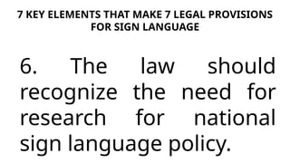 Requirements Sign Language Sign Language Recognition and Policy: Legal Frameworks and Inclusion ...