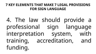 Requirements Sign Language Sign Language Recognition and Policy: Legal Frameworks and Inclusion ...