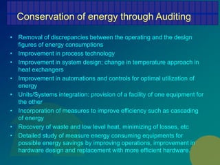 Principles of Energy conservation and audit | PPTX