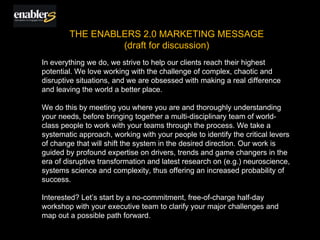 Enablers Mission Vision & Values | PPTX