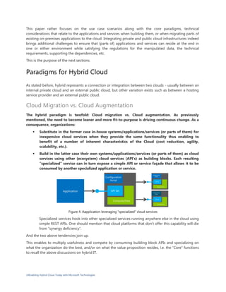 Enabling Hybrid Cloud Today With Microsoft-technologies-v1-0