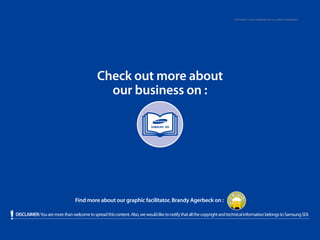 Copyright © 2013 Samsung SDI. All rights reserved

Check out more about
our business on :

Find more about our graphic facilitator, Brandy Agerbeck on :
DISCLAIMER: You are more than welcome to spread this content. Also, we would like to notify that all the copyright and technical information belongs to Samsung SDI.

 