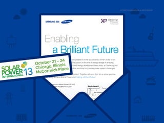 Samsung SDI Energy Storage System | Graphic Facilitation

Copyright © 2013 Samsung SDI. All rights reserved

 