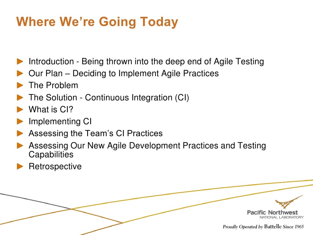 Where We’re Going Today Introduction