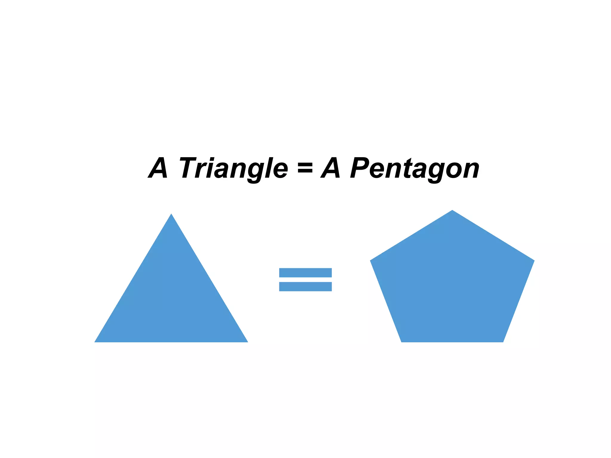 A Triangle = A Pentagon
 