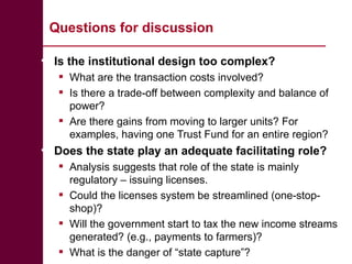 Community conservancies and payments for wildlife conservation (PWC) as a coping strategy under different conservancy institutional arrangements