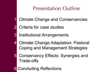 Community conservancies and payments for wildlife conservation (PWC) as a coping strategy under different conservancy institutional arrangements