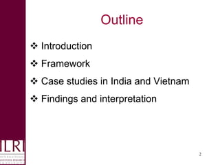 Building an enabling environment for food safety in informal markets in India and Vietnam: The role of capacity strengthening