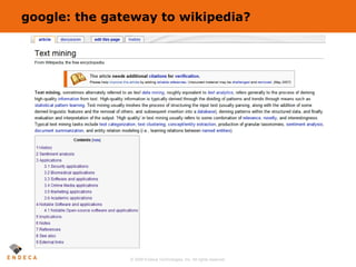 google: the gateway to wikipedia? 