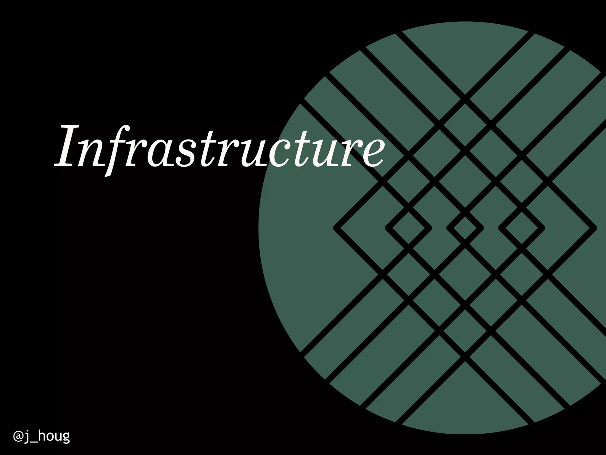 @j_houg
Infrastructure
 
