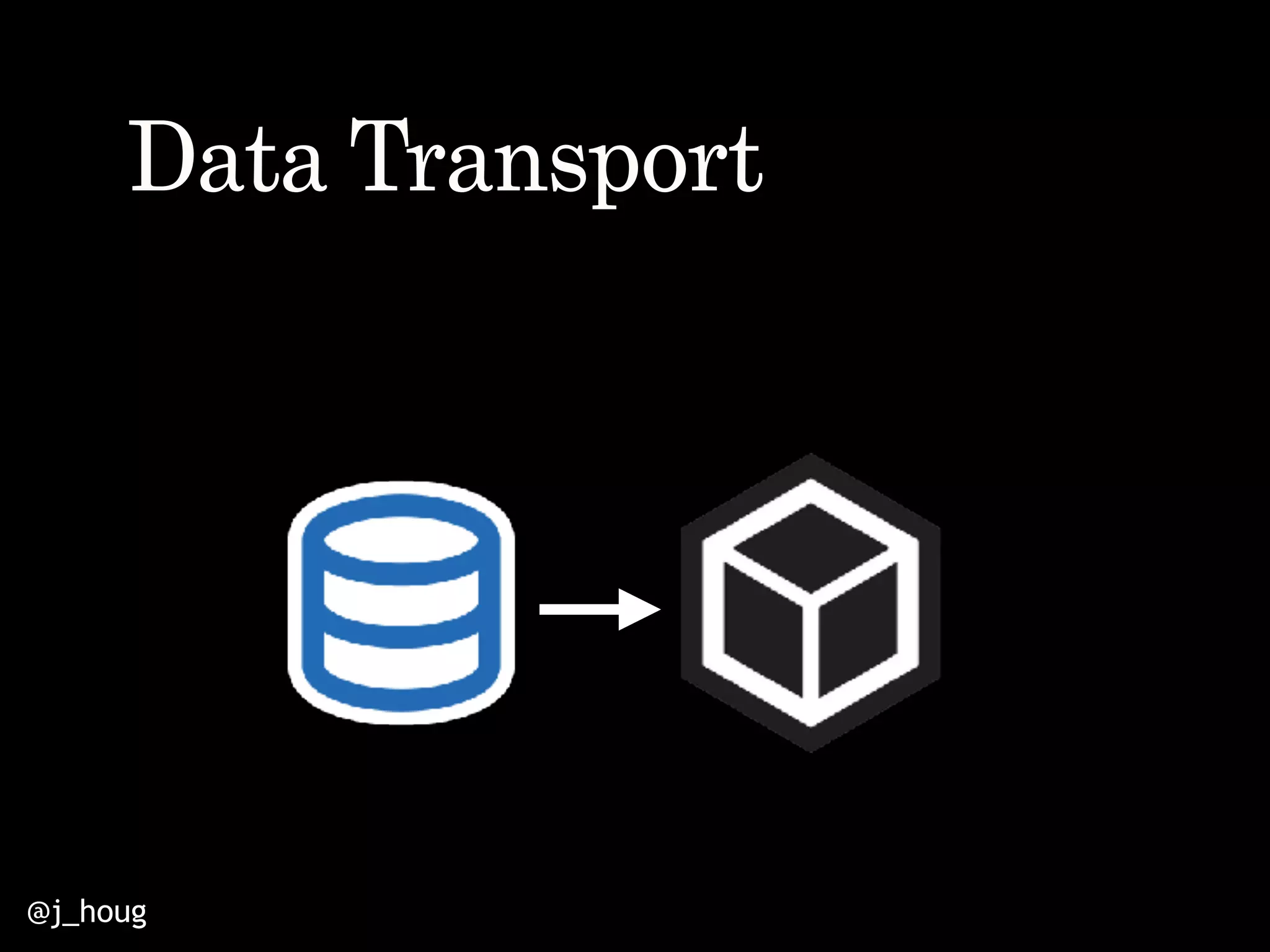 @j_houg
Data Transport
 