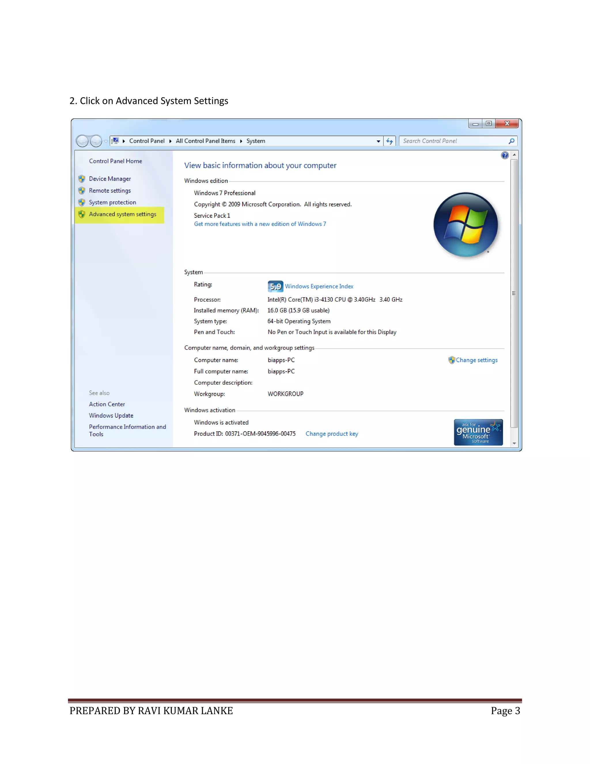 Enabling remote desktop connection on windows 7 64 bit | PDF | Desktops ...