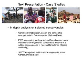 Review of community conservancies in Kenya