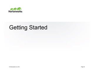 © Hortonworks Inc. 2012
Getting Started
Page 26
 
