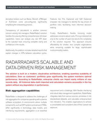 Enabling Scalable Risk Calculations and Advanced Analytics with ...