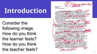 Introduction
Presentation title 20XX 4
Consider the
following image.
How do you think
the learner feels?
How do you think
the teacher feels?
 