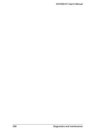 388 Diagnostics and maintenance
ACH550-01 User's Manual
 