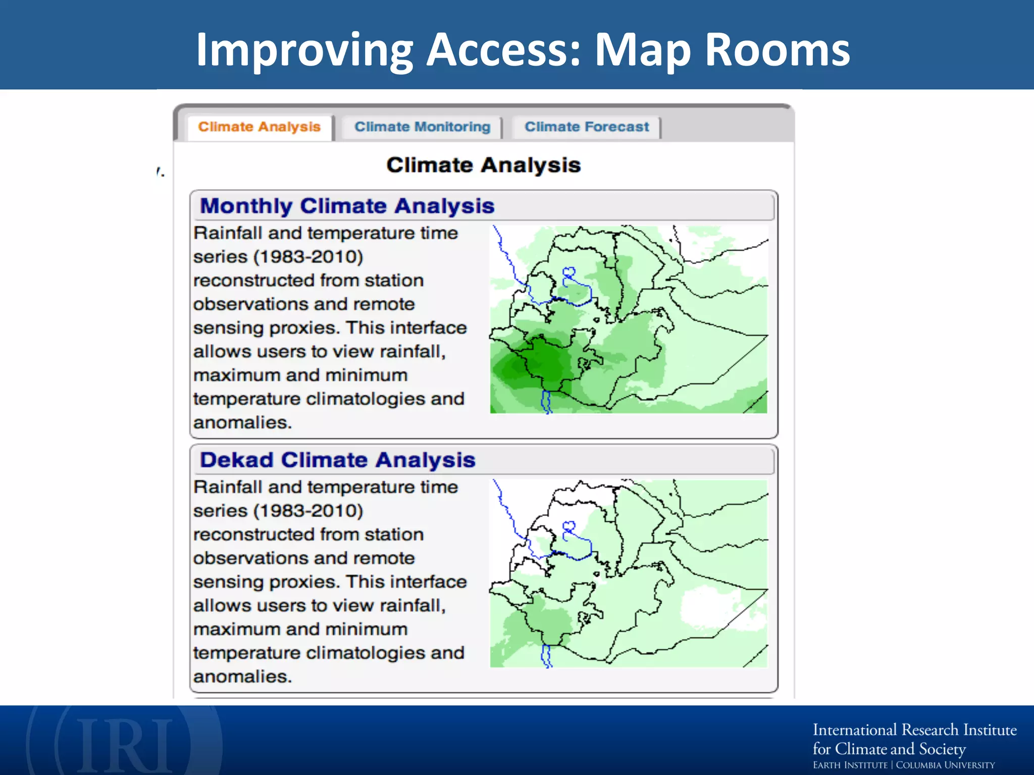 Improving	Access:	Map	Rooms	
 