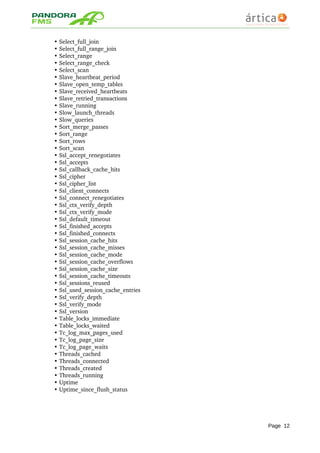 Fms Database Pandora FMS: Mysql Server Monitoring | PDF