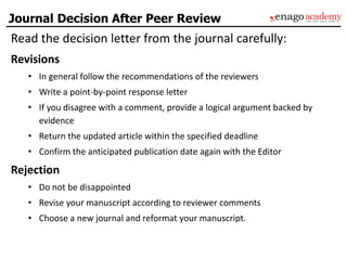 [Enago] Introduction to Academic Publishing | PDF