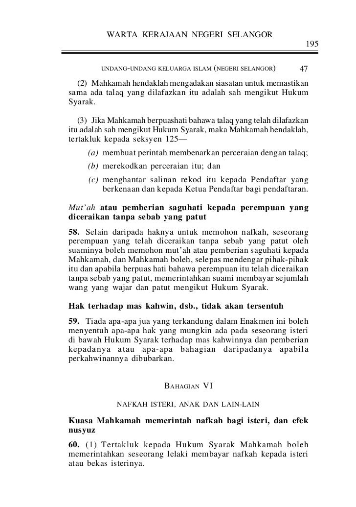 Enakmen Undang Undang Keluarga Islam Negeri Selangor 2003 Dan Kaedah Kaedah Shopee Malaysia