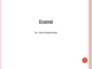 Enamel Dr. Syed Sadatullah 