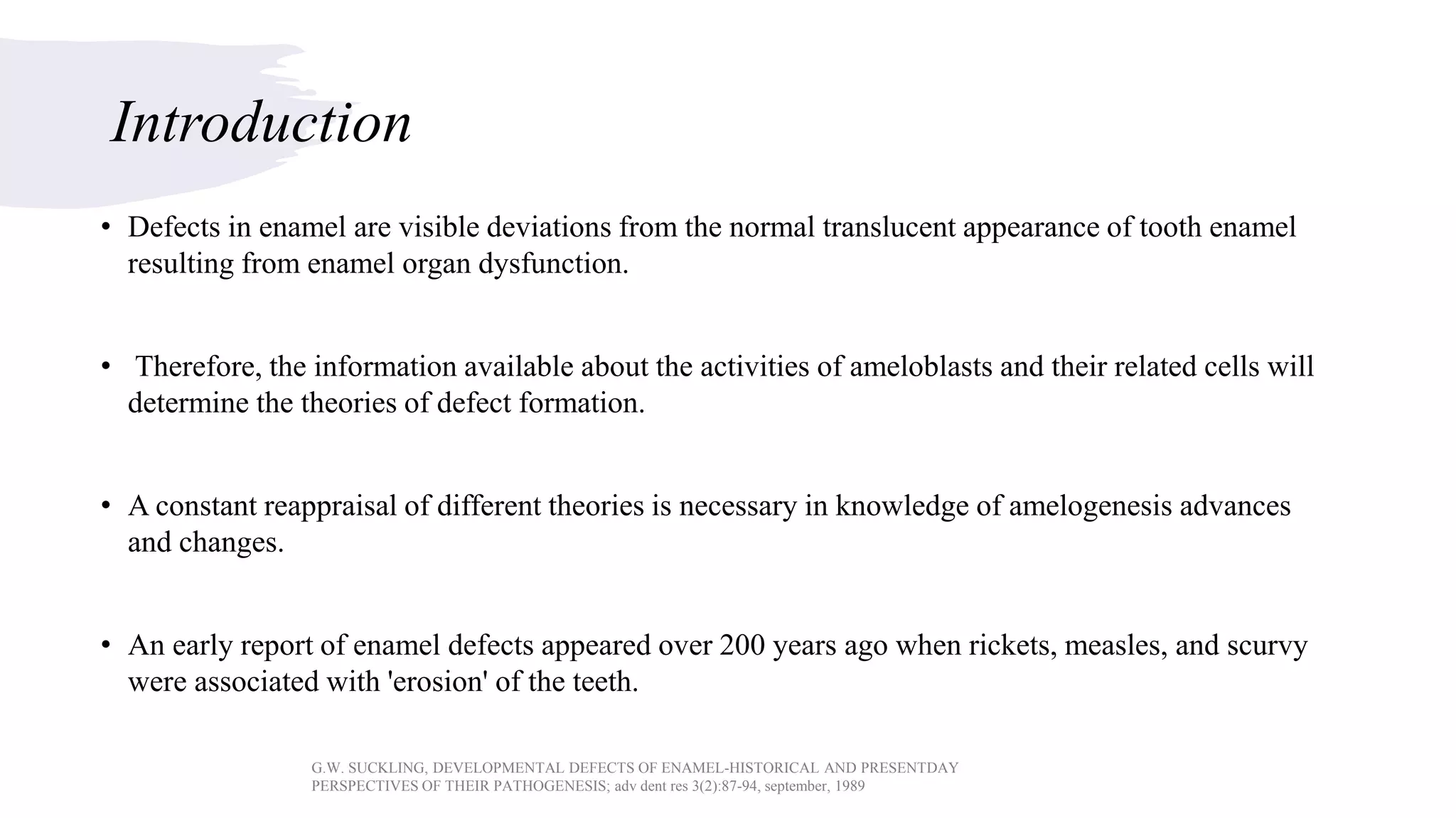 Enamel defects | PDF