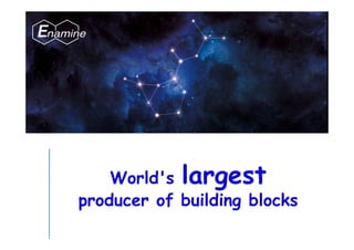 World's largest
producer of building blocks
 