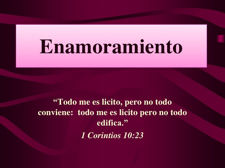 Todo Me Es Licito Pero No Todo Me Conviene