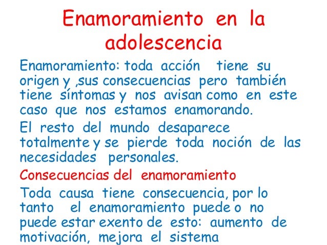 Enamoramiento en la adolescencia