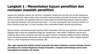 Enam tahap dalam proses riset | PDF