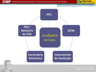 PPCDCNsInstrumento de AvaliaçãoFormulário EletrônicoPDI / Relatório da CPAAvaliador in loco  
