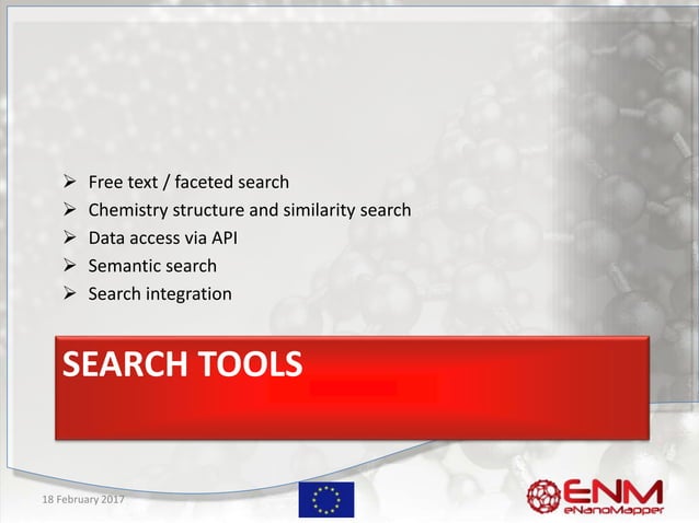 eNanoMapper database, search tools and templates | PPT
