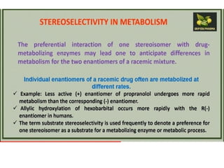 Enantioselectivity in drugs absorption, distribution, metabolism and ...
