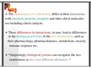 Enantioselectivity in drugs absorption, distribution, metabolism and ...