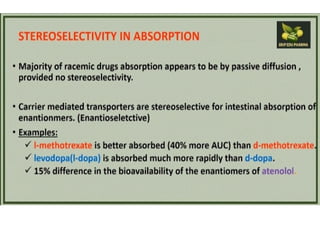 Enantioselectivity in drugs absorption, distribution, metabolism and ...
