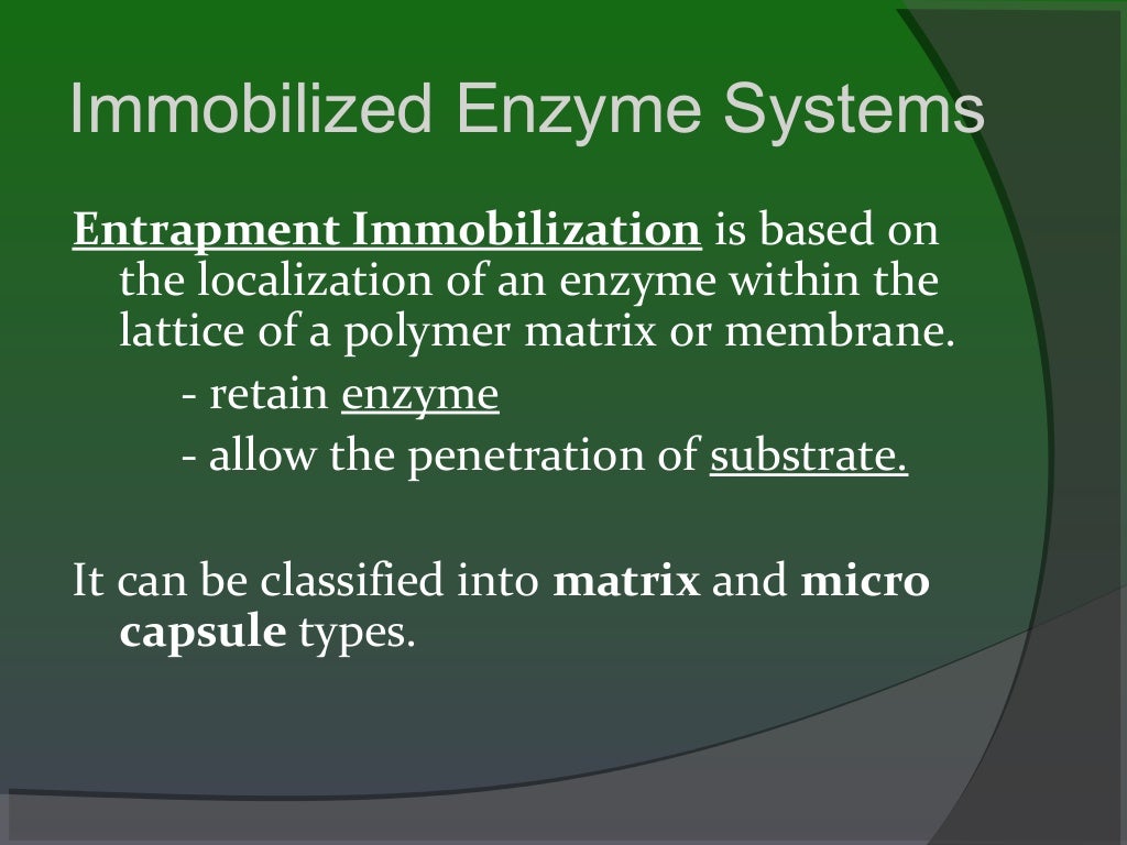 Immobilized enzymes