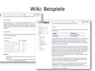 Wiki: Beispiele
 