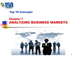Top 10 Concepts

Chapter 7
ANALYZING BUSINESS MARKETS




                             1
 