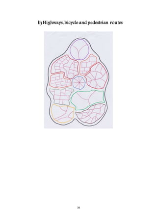 36
b) Highways, bicycle and pedestrian routes
 