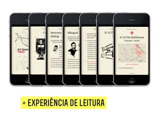 LIVROS
+ aparato


+ experiência de leitura
 