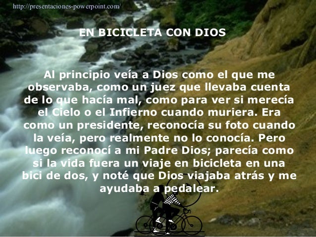 Resultado de imagen de Dios en bicicleta